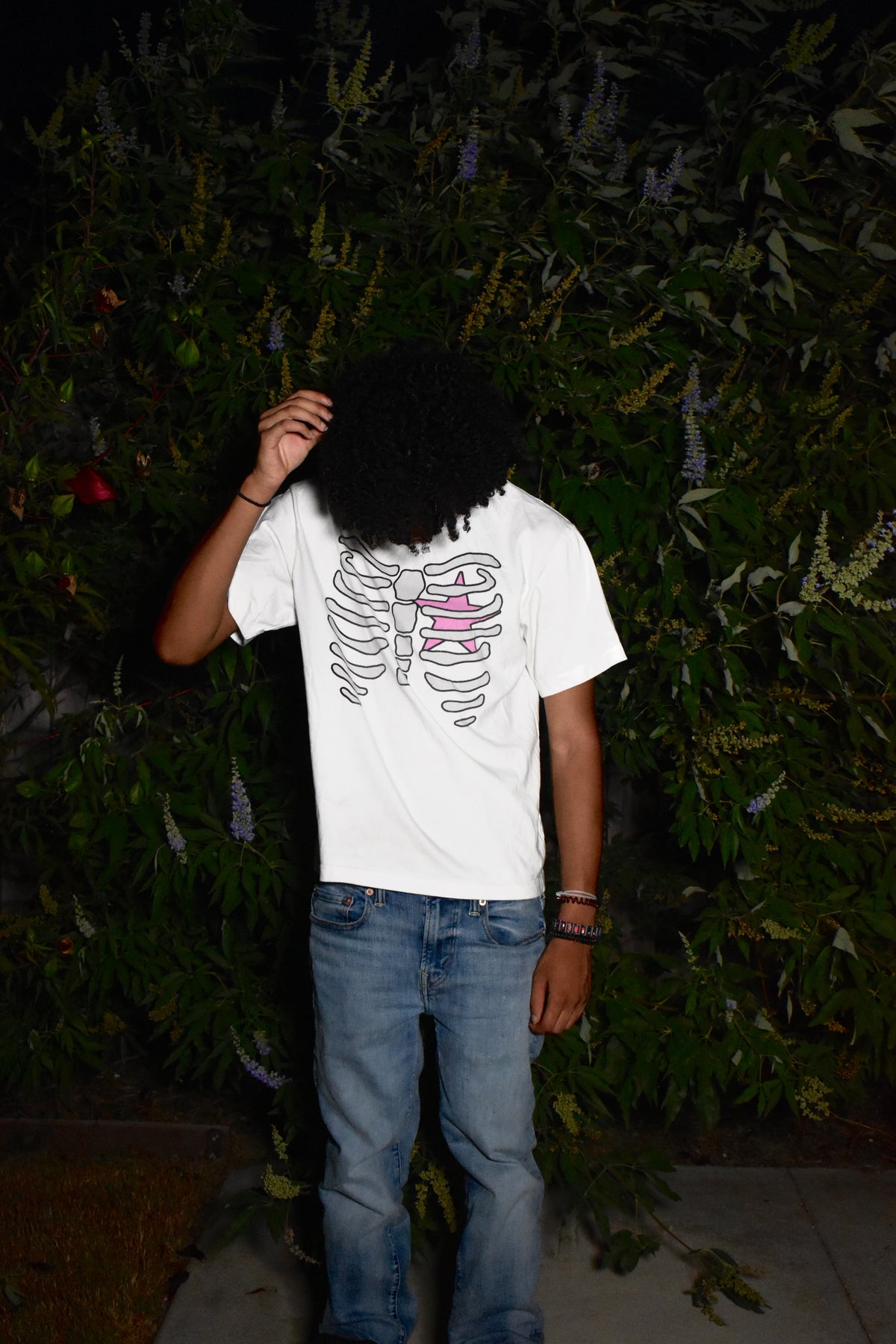 skeleton tee