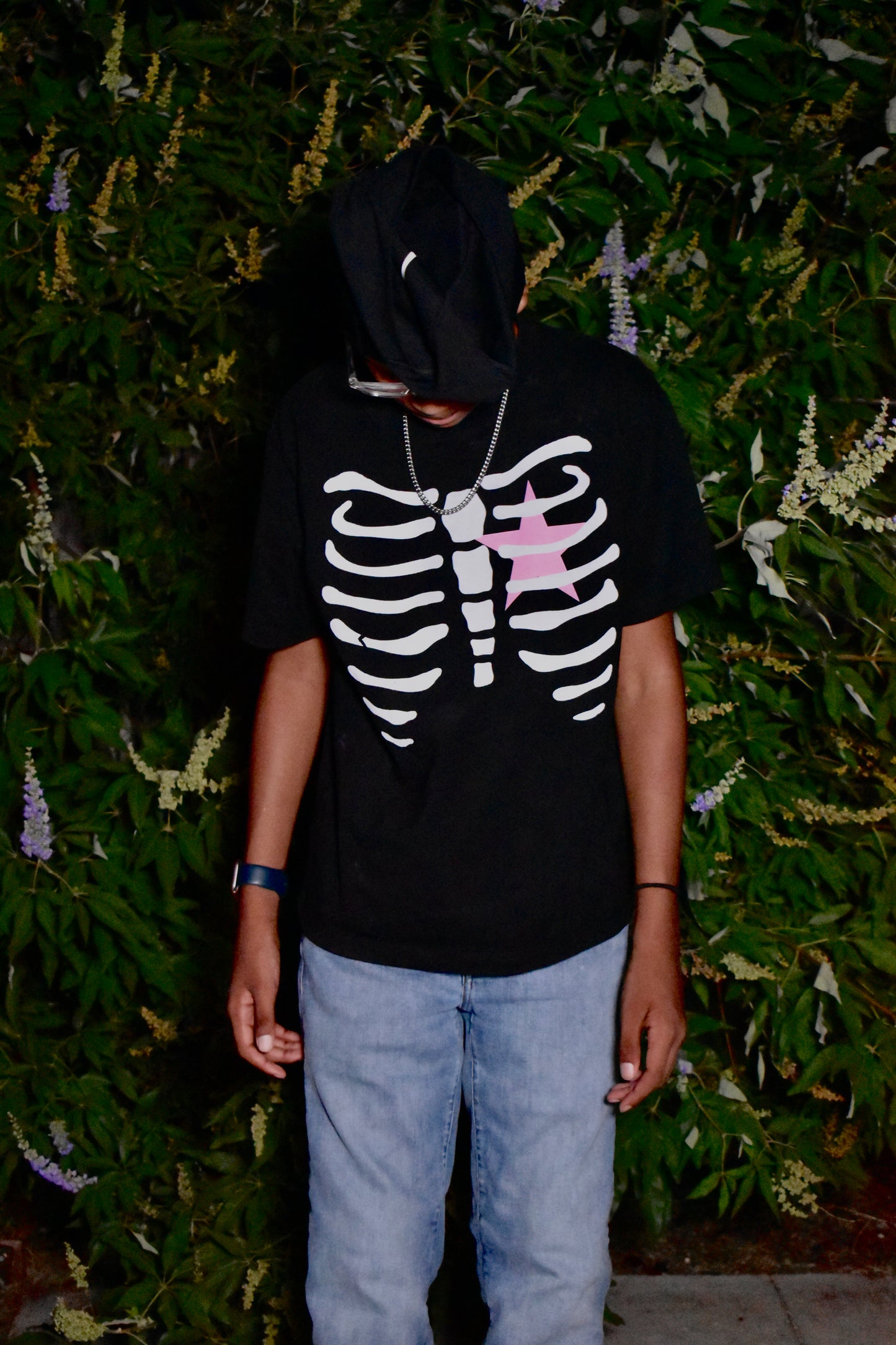 skeleton tee