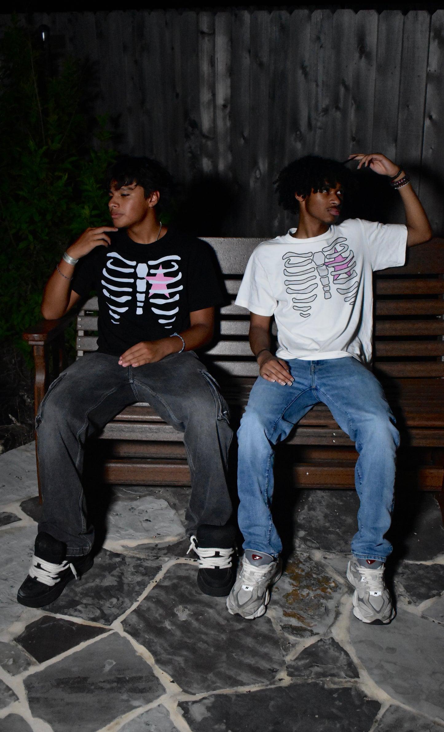 skeleton tee